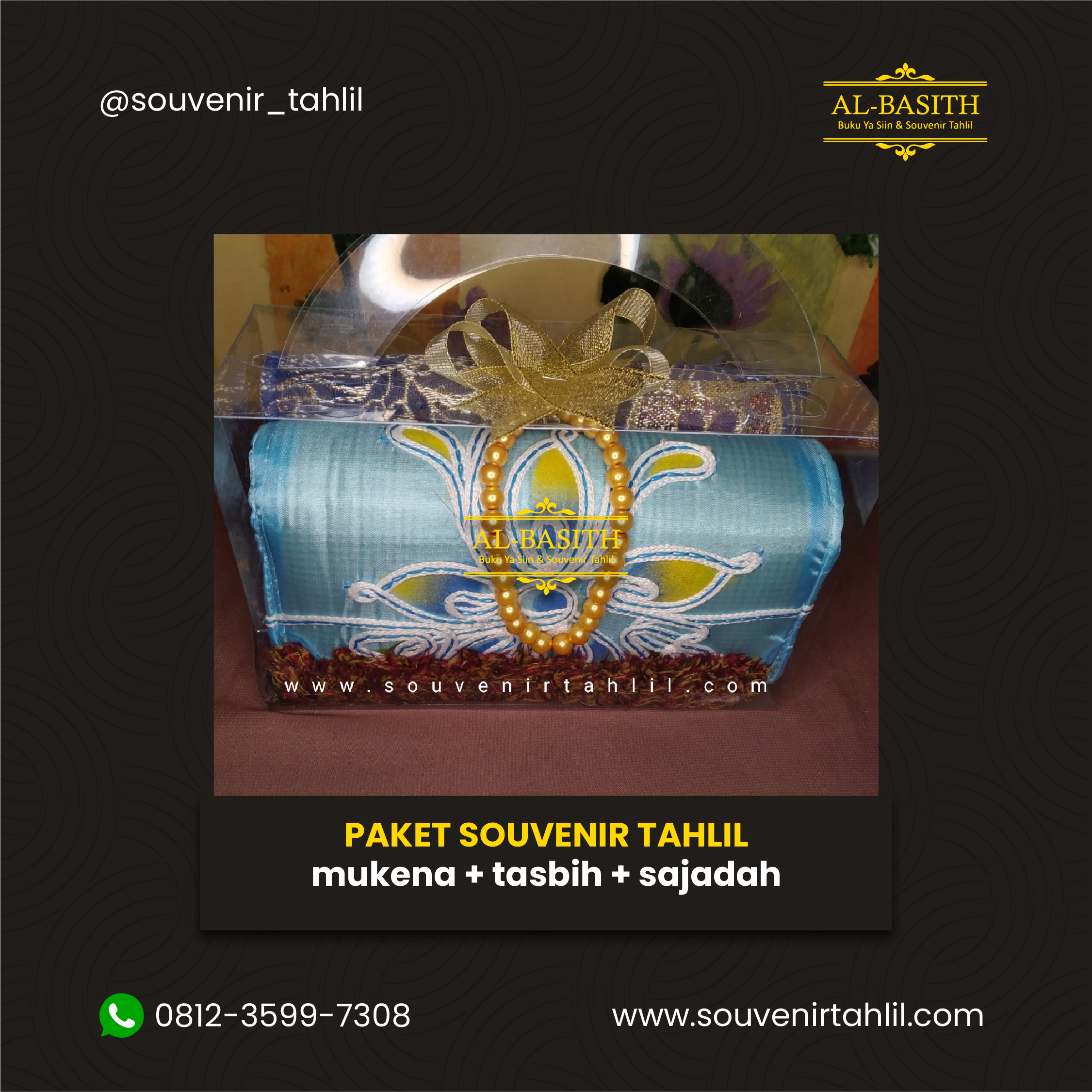 Paket Souvenir Tahlil Mukena + Tasbih + Sajadah Paket Souvenir Tahlil Mukena + Tasbih + Sajadah
